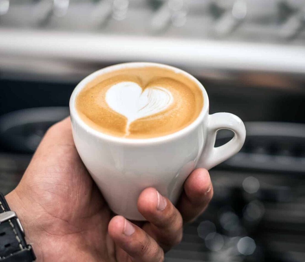 Latte coffee art